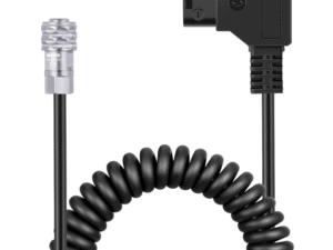 Cabo Espiral D-tap X 2 Pinos Macho Para Blackmagic Bmpcc 4k E 6k
