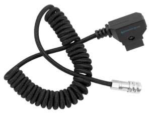 Cabo Espiral D-tap X 2 Pinos Macho Para Blackmagic Bmpcc 4k E 6k