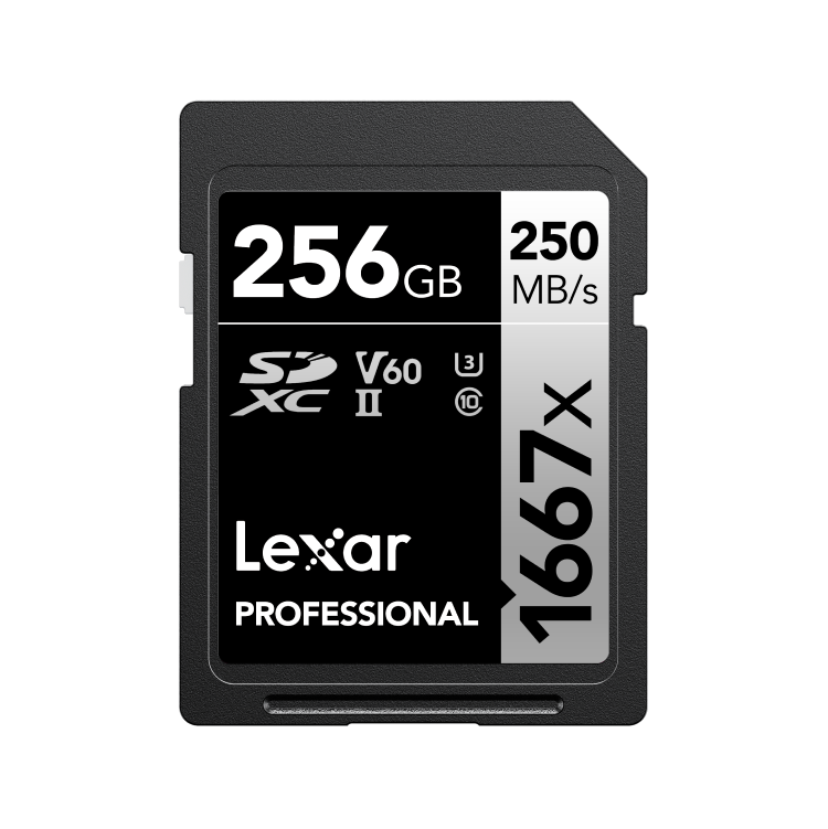 Lexar 256GB Professional 1667x UHS-II SDXC Memory Card Lexar 256GB Professional 1667x UHS-II SDXC Memory Card
